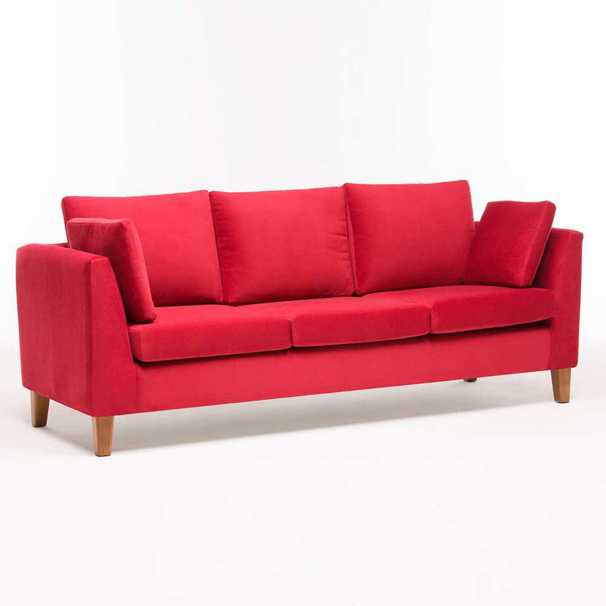 Sof&aacute; Barra Design Estocolmo 3 Cuerpos Rojo