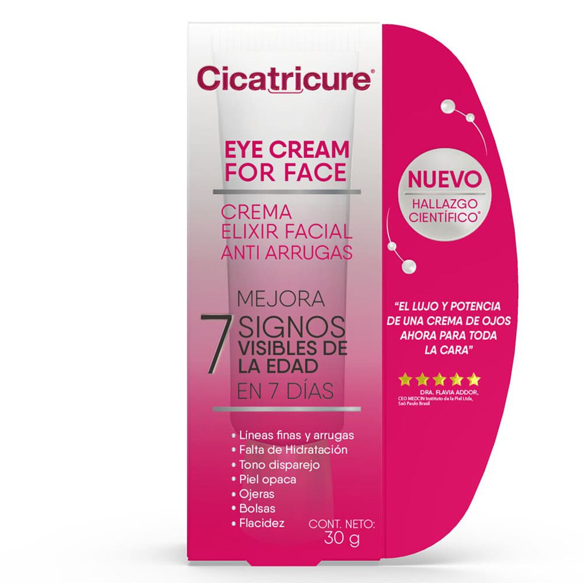 Crema Facial Eye Cream For Face Cicatricure 30 gr
