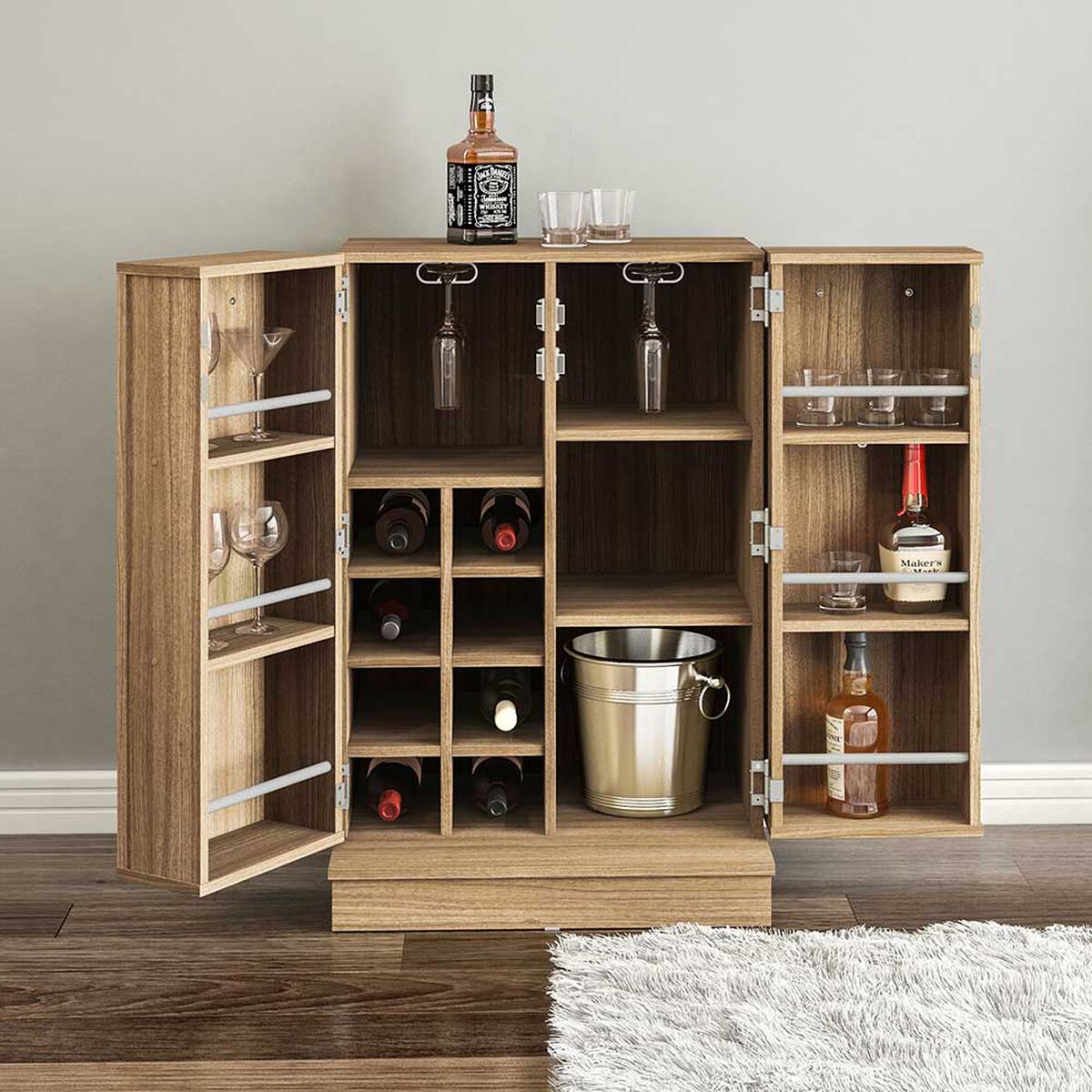 Bar Vekkahome Tokyo 2 Puertas Negro