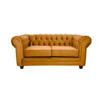 Sofá Barra Design Chesterfield 2 Cuerpos Canela