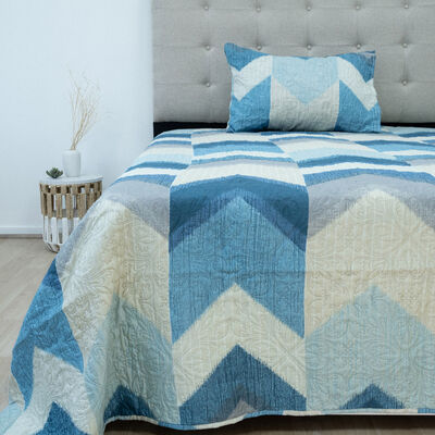 Quilt Doral Hotpress Estampado 1,5 Plazas Flechas