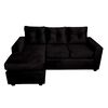 Sofá Seccional Muebles MPR Azalea 3 Negro