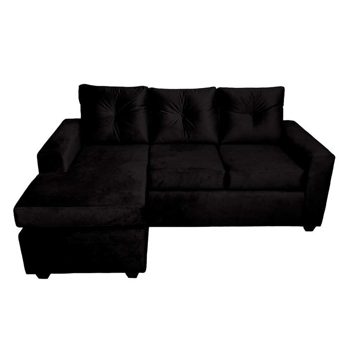 Sofá Seccional Muebles MPR Azalea 3 Negro