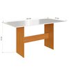 Juego de Cómedor Home Mobili Amalia 6 Sillas Café y Blanco Off