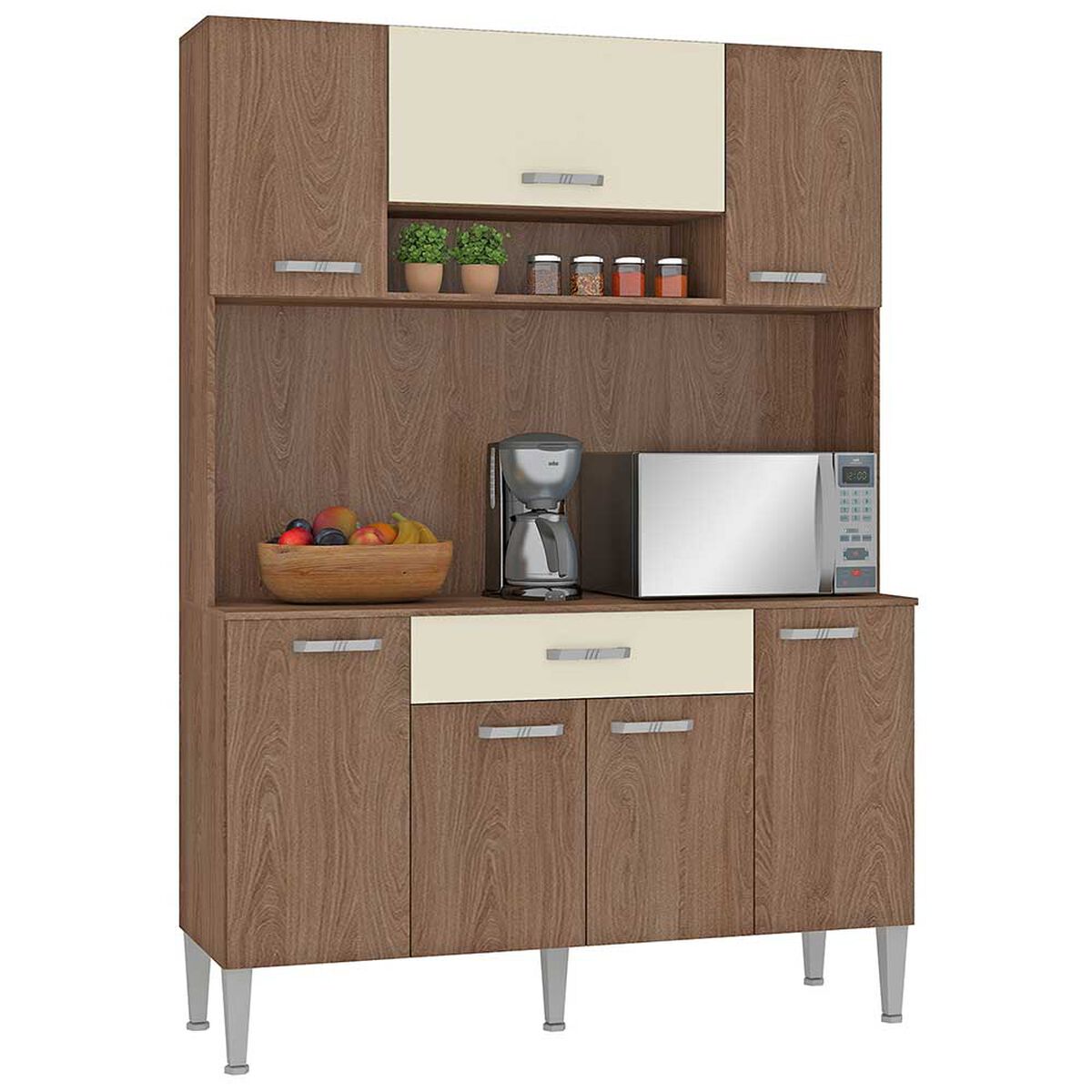 Mueble de Cocina Favatex Lidia Café 7 Puertas