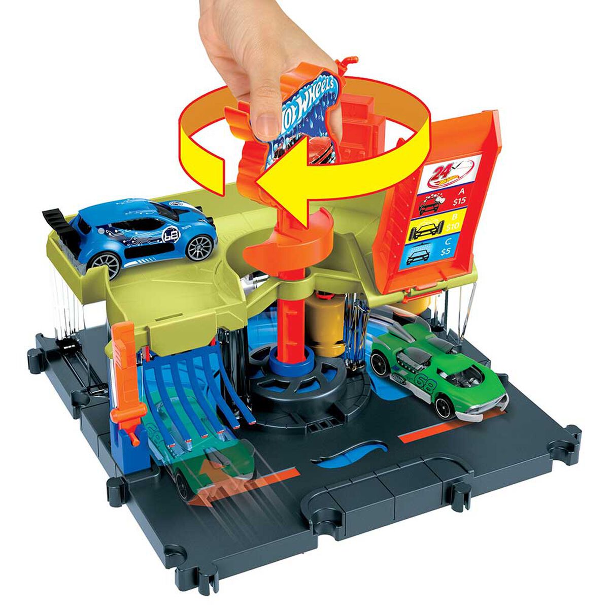 Pista de Autolavado de la ciudad Hot Wheels City