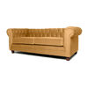 Sofá Barra Design Chesterfield 3 Cuerpos Canela