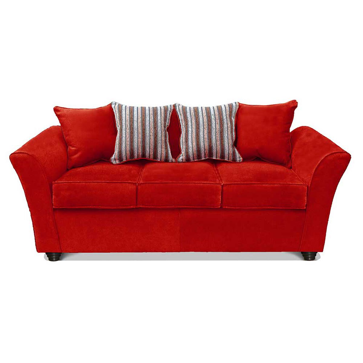 Juego de Living Elegant Detail Minesota Sof&aacute; 3 Cuerpos + Sof&aacute; 2 Cuerpos Rojo