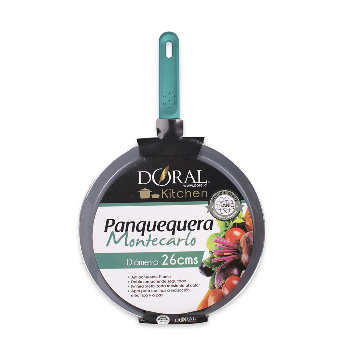 Panquequera Doral Montreal 26 cm Turquesa