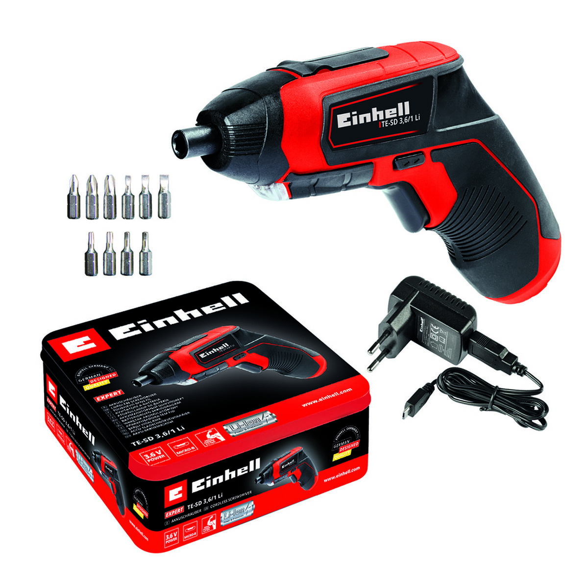 Atornillador Inalámbrico Einhell Expert TE-SD3,6 /1 Li