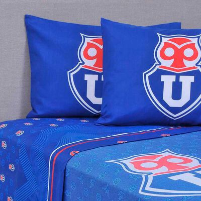 Juego de S&aacute;banas Infantil U de Chile 2 Plazas M&aacute;s