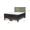 Cama Europea CIC Base Dividida King Grand Premium + Respaldo Miro Olivo