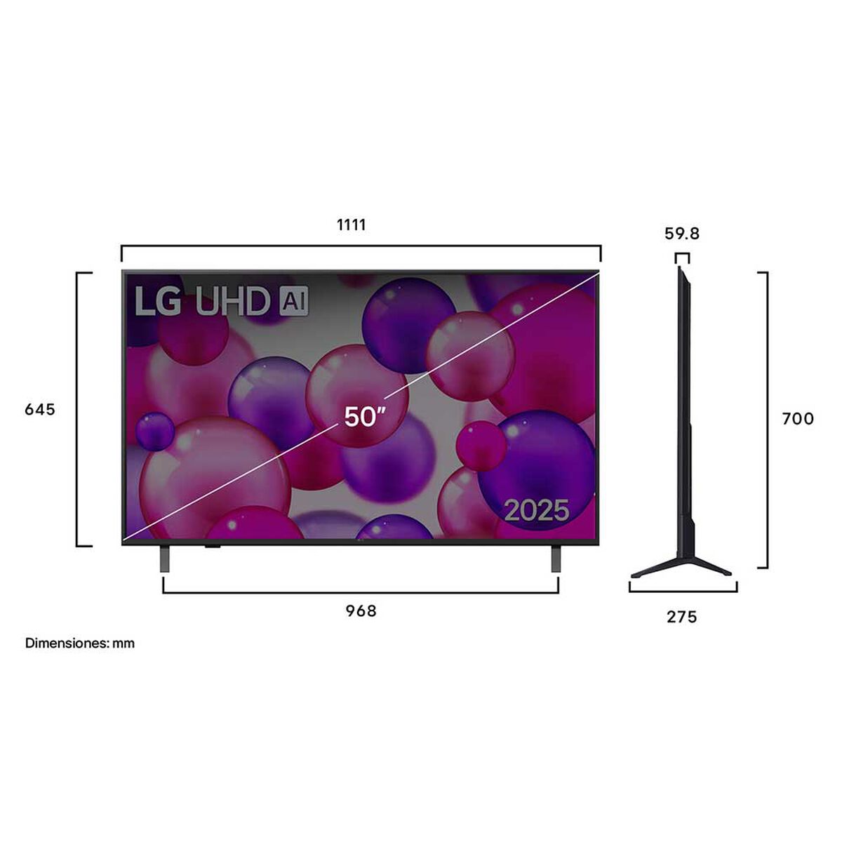 Smart TV 50 Pulgadas LG 50UA8000PSB.AWH 4K Ultra HD