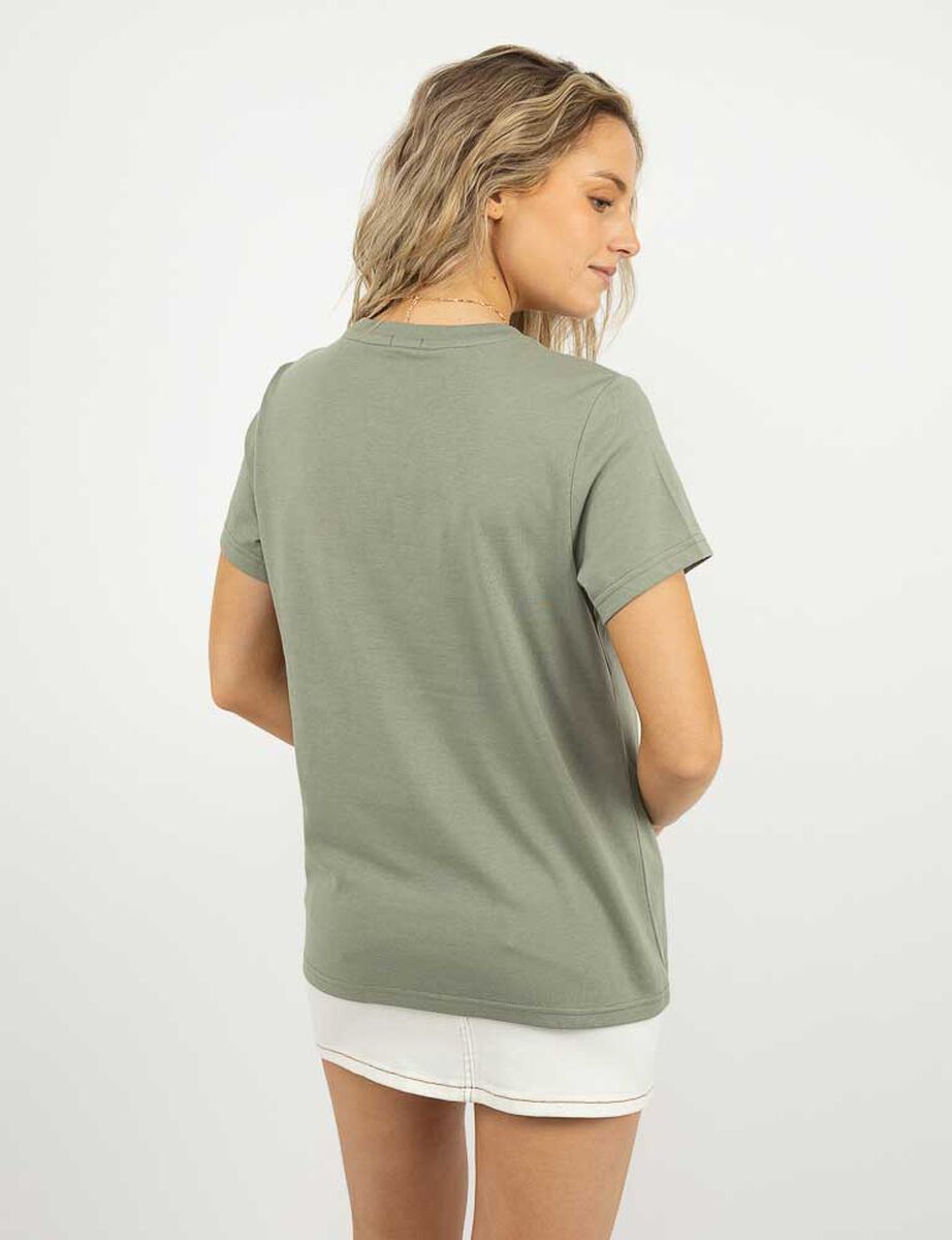 Polera Con Estampado Manga Corta Mujer Icono