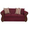 Juego de Living Deco Outlet Tarento Sofá 3 Cuerpos + Dos Sillones 1 Cuerpo Burdeo
