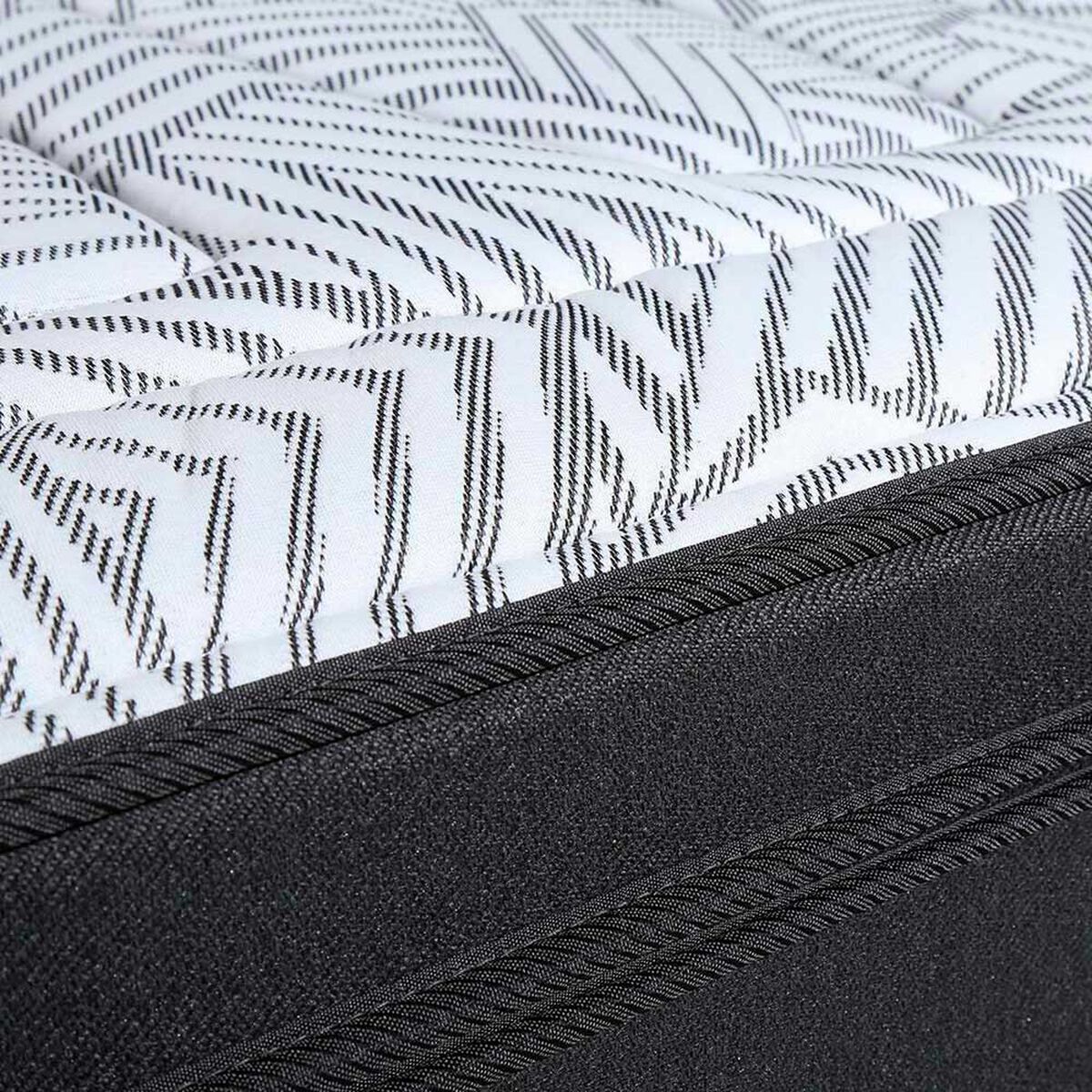 Cama Europea Rosen Base Dividida 2 Plazas Tempo + Respaldo + 2 Veladores Charles