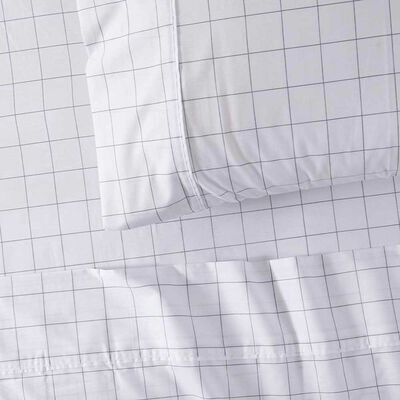 Imagen 2 del producto Juego de Sábanas Estampado SoHome 180 Hilos 1,5 Plazas Blanc Marengo