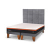 Cama Europea CIC Base Dividida 2 Plazas Bee Comfort + Respaldo