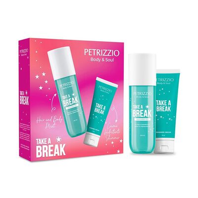 Set Body Mist Take a Break + Crema Shimmer Petrizzio