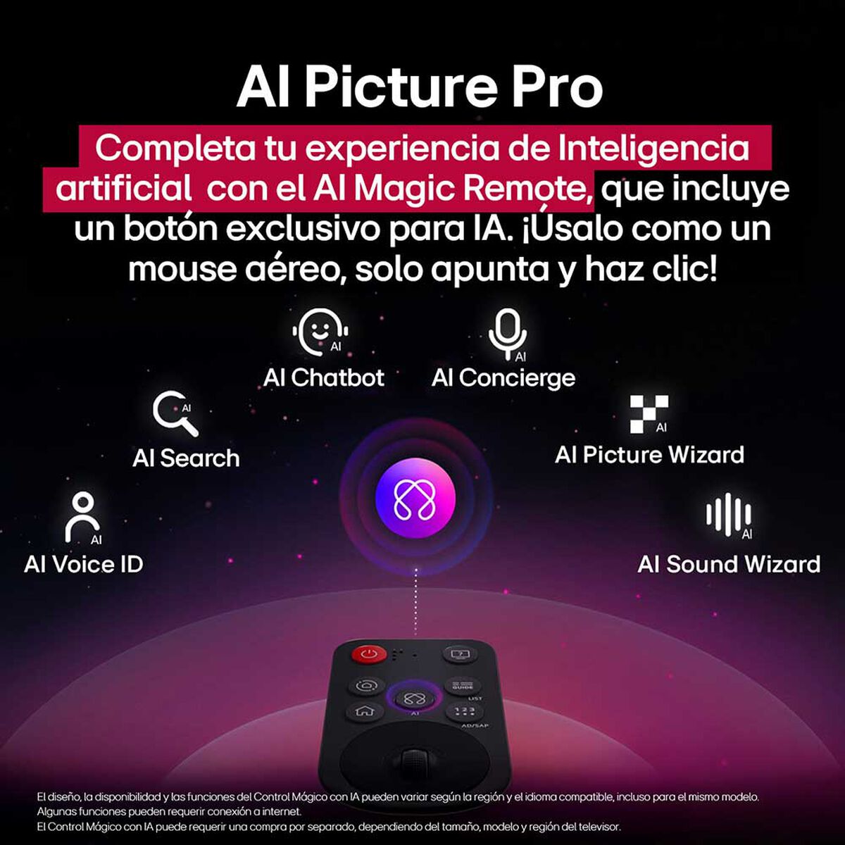 Smart TV LG UHD AI UA80 4K de 65"