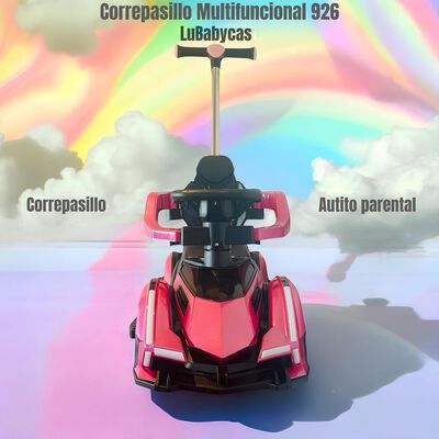 Imagen 2 del producto Correpasillo Andador Auto 926 Rosado LuBabycas