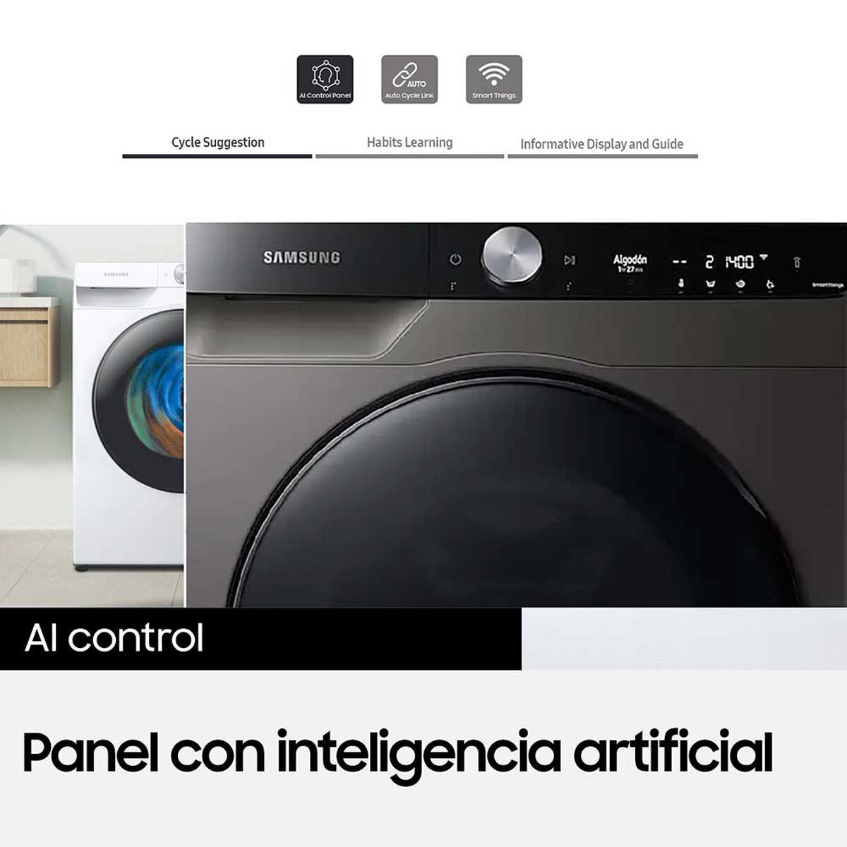 Lavadora Secadora Samsung WD12T704DBX/ZS 12,5/7 kg