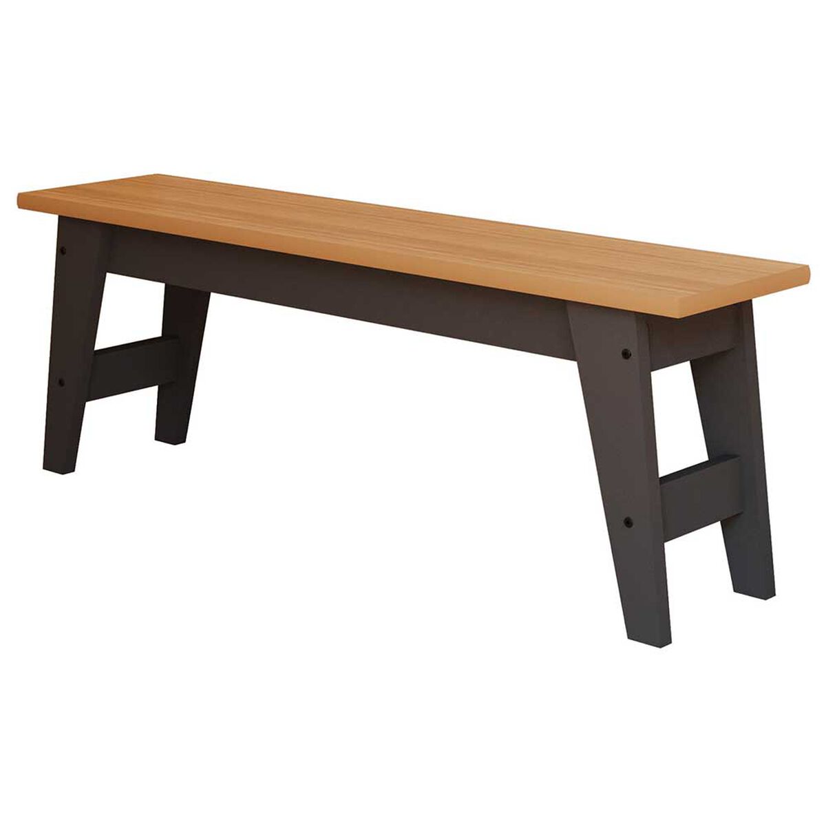 Juego de Comedor Decocasa Aurora 2 Bancas Negro Casta&ntilde;o