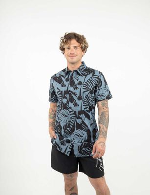 Imagen 1 del producto Camisa Manga Corta Hombre Zibel Azul-Piedr, Beige, Blanco, Verde