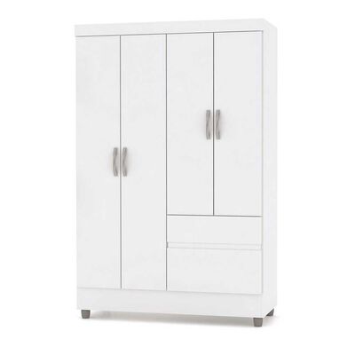 Clóset KEA Ideal 4 Puertas 2 Cajones Blanco