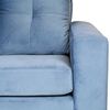 Sofá Muebles America Emilia 3 Cuerpos Azul Petróleo