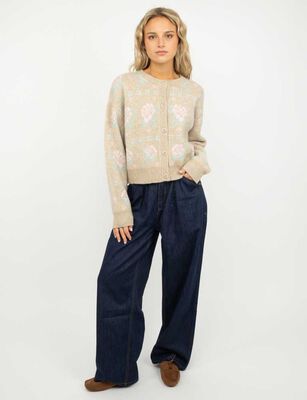 Imagen 2 del producto Sweater Mujer Icono Beige, Cafe, Print-1, Rosado