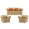 Juego de Living Essenza Amparo Sofá 3 Cuerpos + Dos Sillones 1 Cuerpo Beige