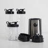 Combo Minibar Midea MDRD142FGE30 93 lts. Negro + Licuadora Sport Hyundai HY1050J 500 ml. + Set de 6 Vasos Trago Largo Cristar Vidrio Manhatan 450 ml