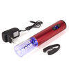 Set Parrillero Wayu Guante Chico + Hacha + Cuchillo + Sacacorcho Recargable Rojo