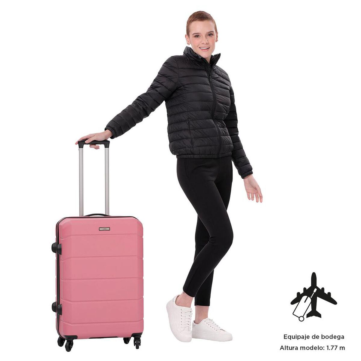 Maleta de Viaje Totto Rayatta Rosado 62,44 lts. Talla M