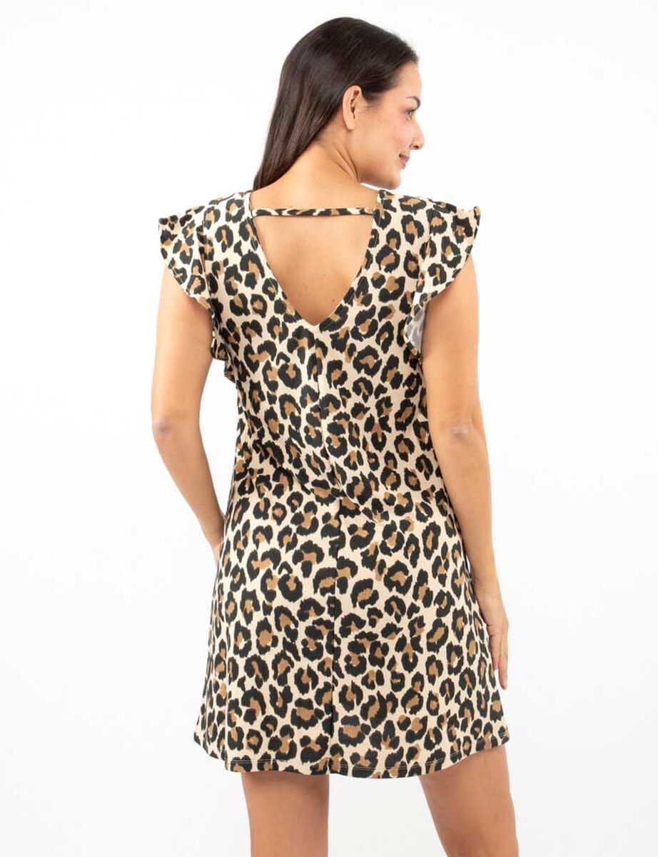 Vestido Corto Mangas Casquillo Mujer Zibel