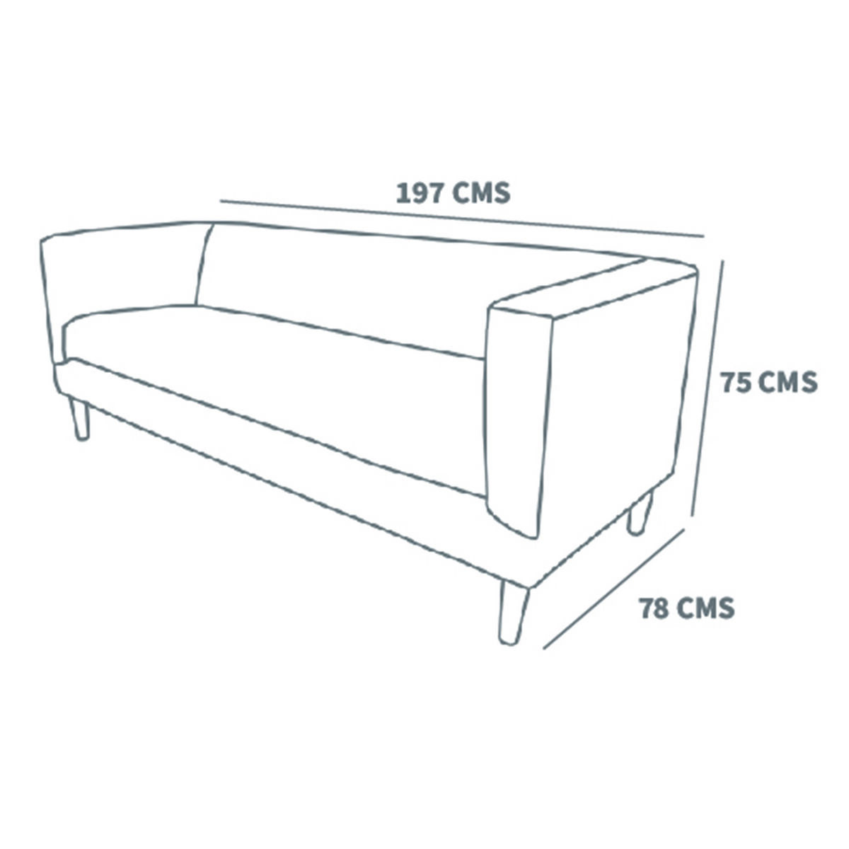 Sofá Tela Velvet Latam Home Sorrento 3 Cuerpos