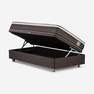 Imagen 2 del producto Boxet Rosen 1,5 Plazas New Style 4 Plus + Respaldo + Velador Ferrara