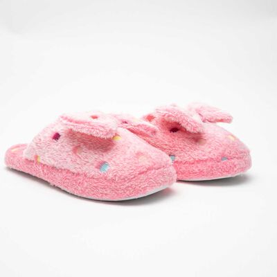 Pantufla Mujer Icono Fucsia