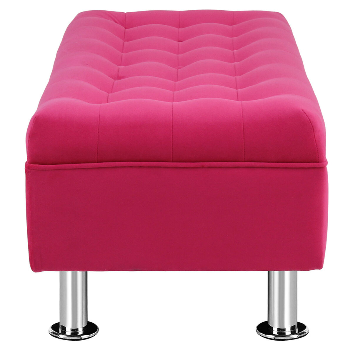 Banqueta Felpa Bodevir Lisboa 2 Cuerpos Fucsia