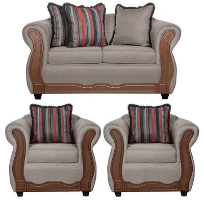 Juego de Living Black Factory Sofia 4 Cuerpos Beige