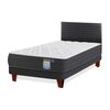 Cama Europea Flex 1.5 Plazas Europedic Dual + Respaldo Modern