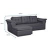 Sofá Seccional Modular Deco Outlet Laos 4 Cuerpos Chocolate