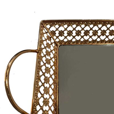 Imagen 2 del producto Bandeja Metal Vgo Espejada Rectangular 35 x 25 cm Dorado
