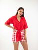 Blusa Nudo Manga 3/4 Mujer Zibel
