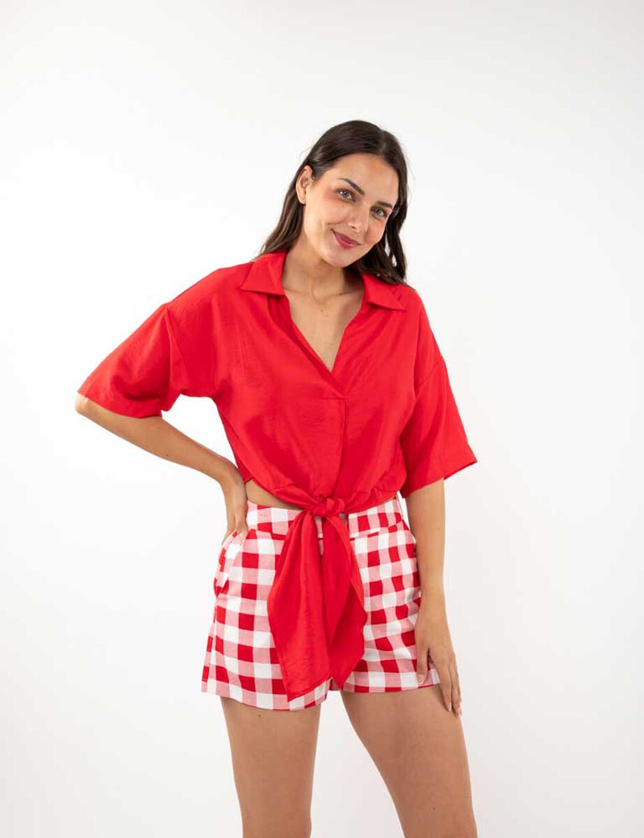 Blusa Nudo Manga 3/4 Mujer Zibel
