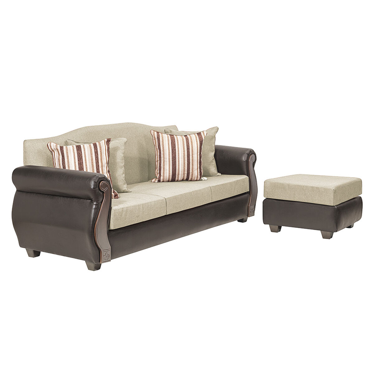Sofá Seccional Reversible Innovamuebles New Bugambilia Beige 3-1 