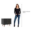 Velador Di Poretti Design Padua 2 Cajones Negro