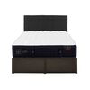Cama Europea CIC Iron Smart 2 Plazas Premium + Respaldo Black Tapizado + Faldón