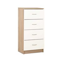 Cómoda Stanford 4 Cajones Bicolor